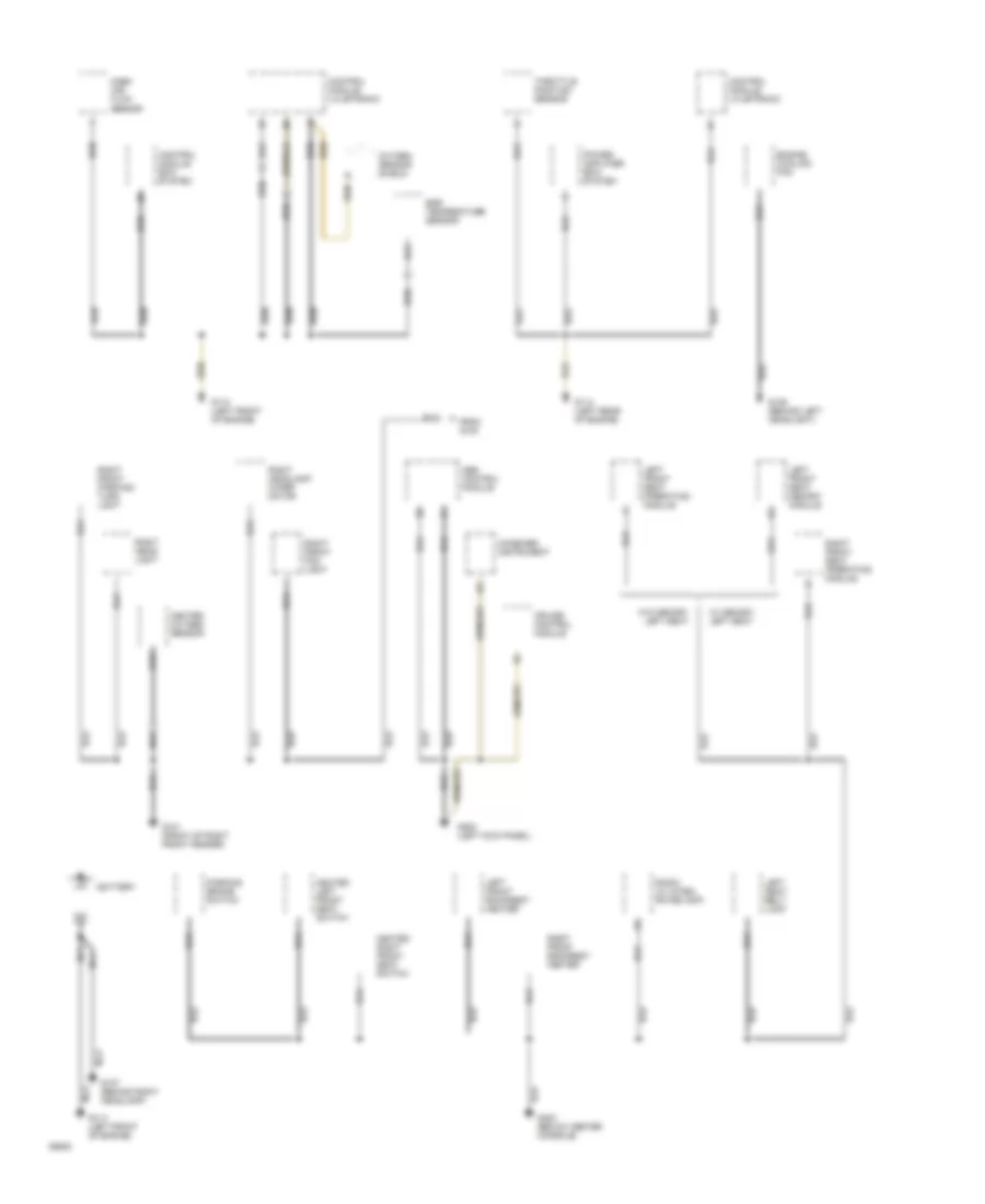 Ground Distribution Wiring Diagram 1 of 3 for Volvo 940 1994