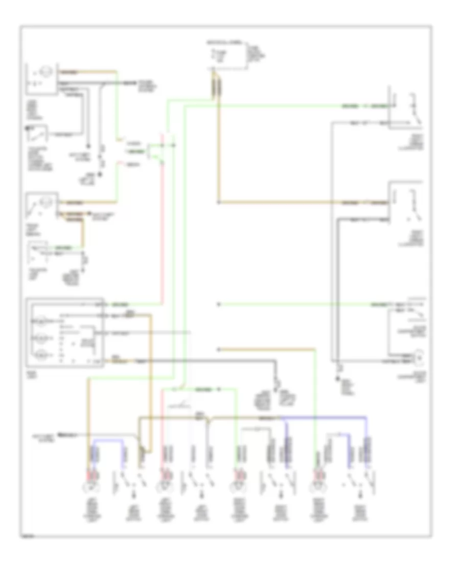 Courtesy Lamp Wiring Diagram for Volvo 940 1994