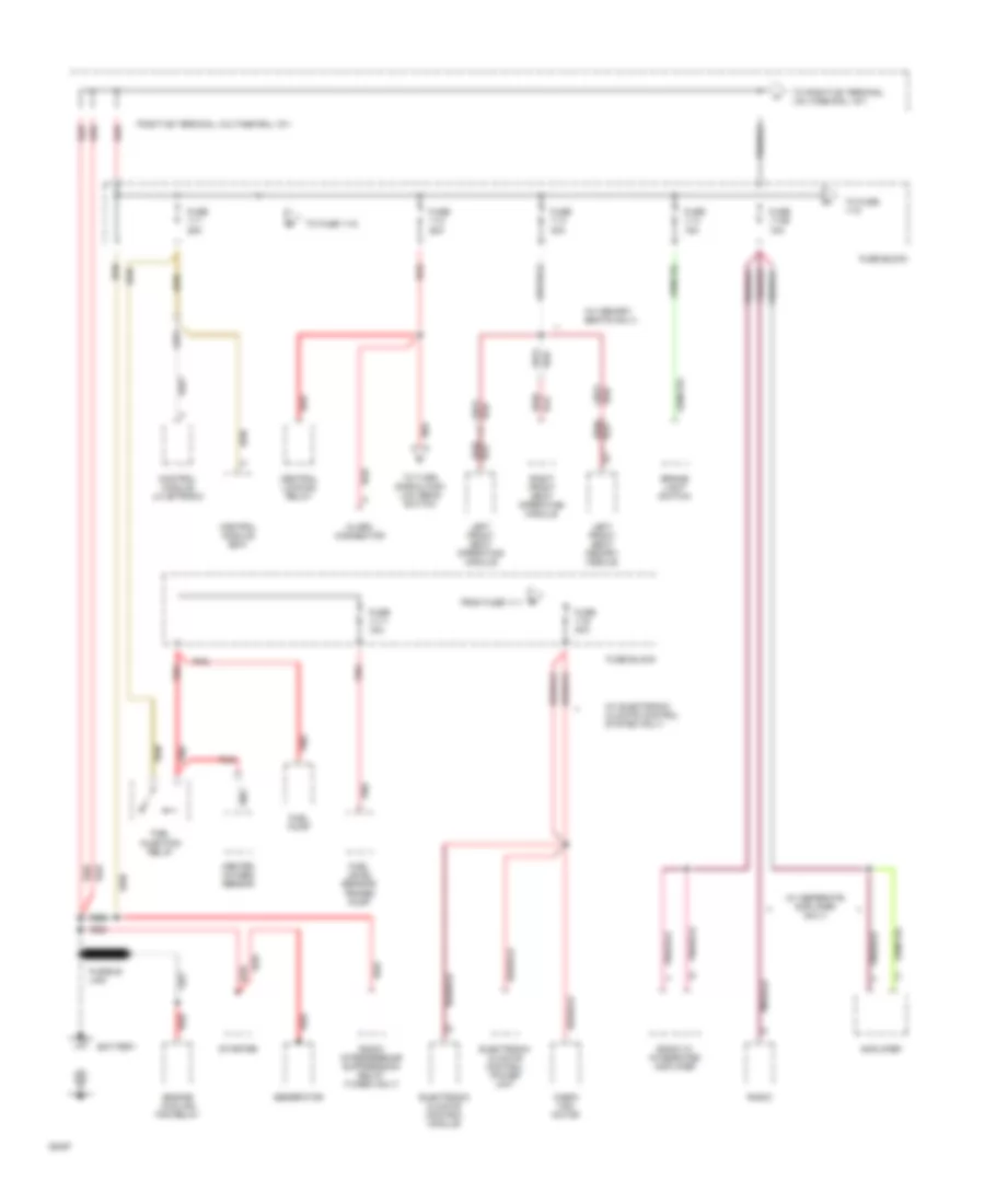 Power Distribution Wiring Diagram 1 of 6 for Volvo 940 1994