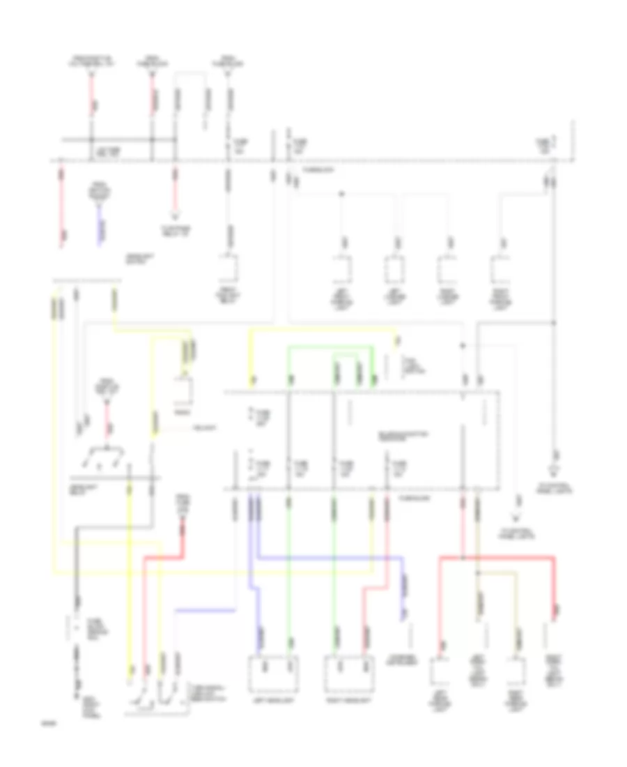 Power Distribution Wiring Diagram 3 of 6 for Volvo 940 1994