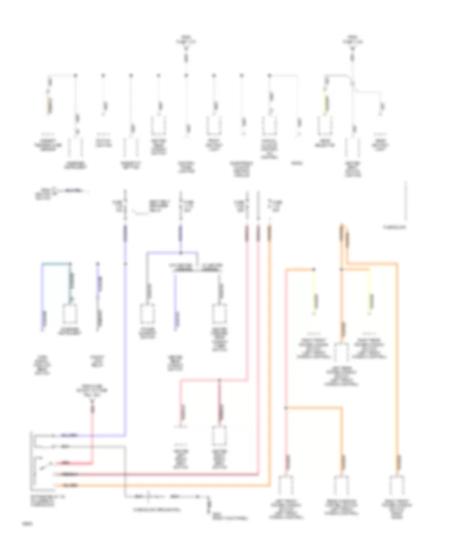 Power Distribution Wiring Diagram (4 of 6) for Volvo 940 1994