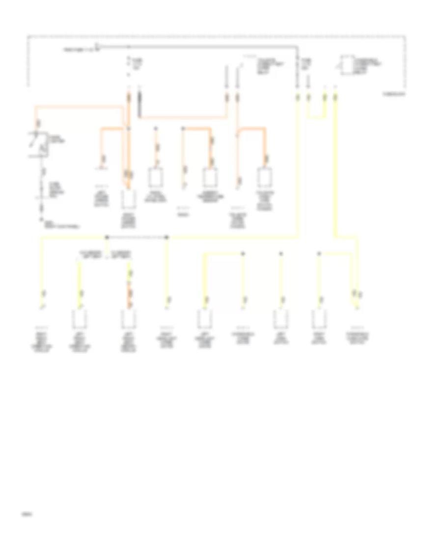 Power Distribution Wiring Diagram 6 of 6 for Volvo 940 1994