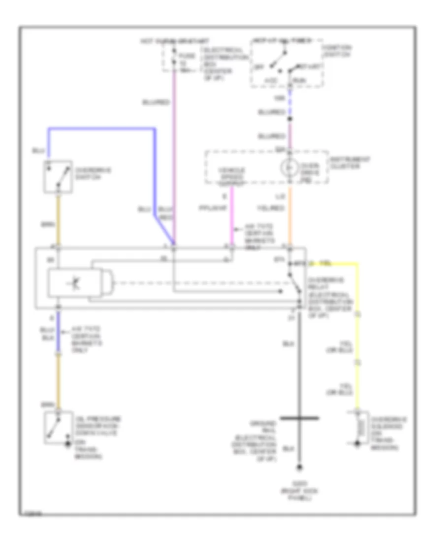 Overdrive Wiring Diagram A T for Volvo 940 1994