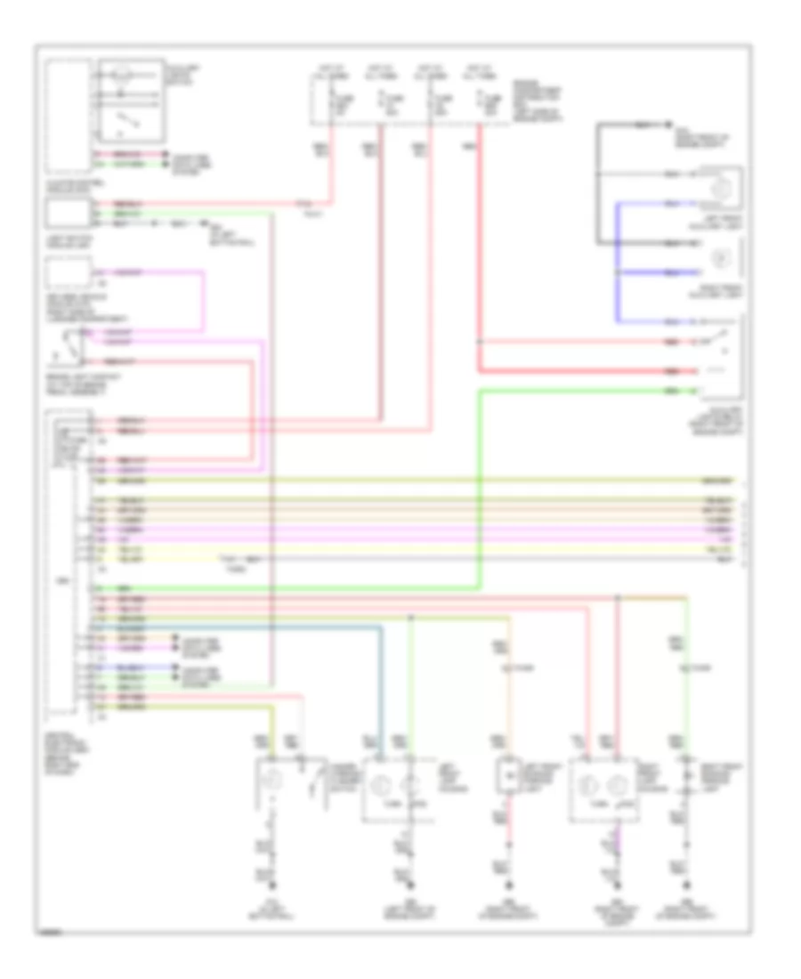 Exterior Lamps Wiring Diagram (1 of 2) for Volvo XC60 R-Design 2011