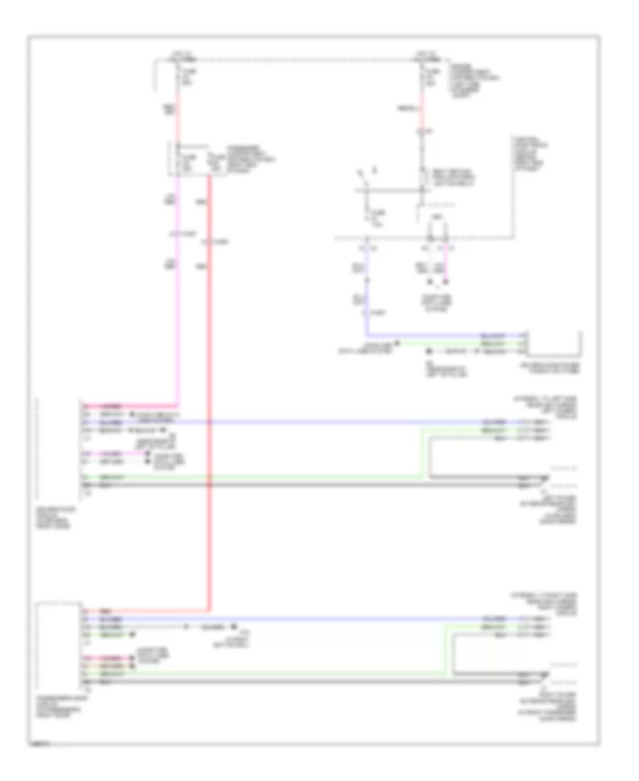 Blind Spot Information System Wiring Diagram for Volvo XC60 R Design 2011