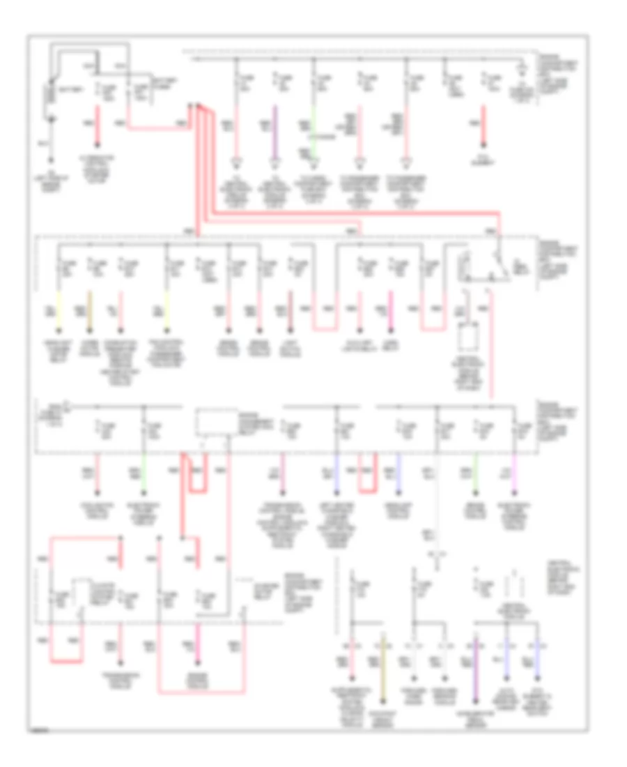 Power Distribution Wiring Diagram 1 of 3 for Volvo XC60 R Design 2011