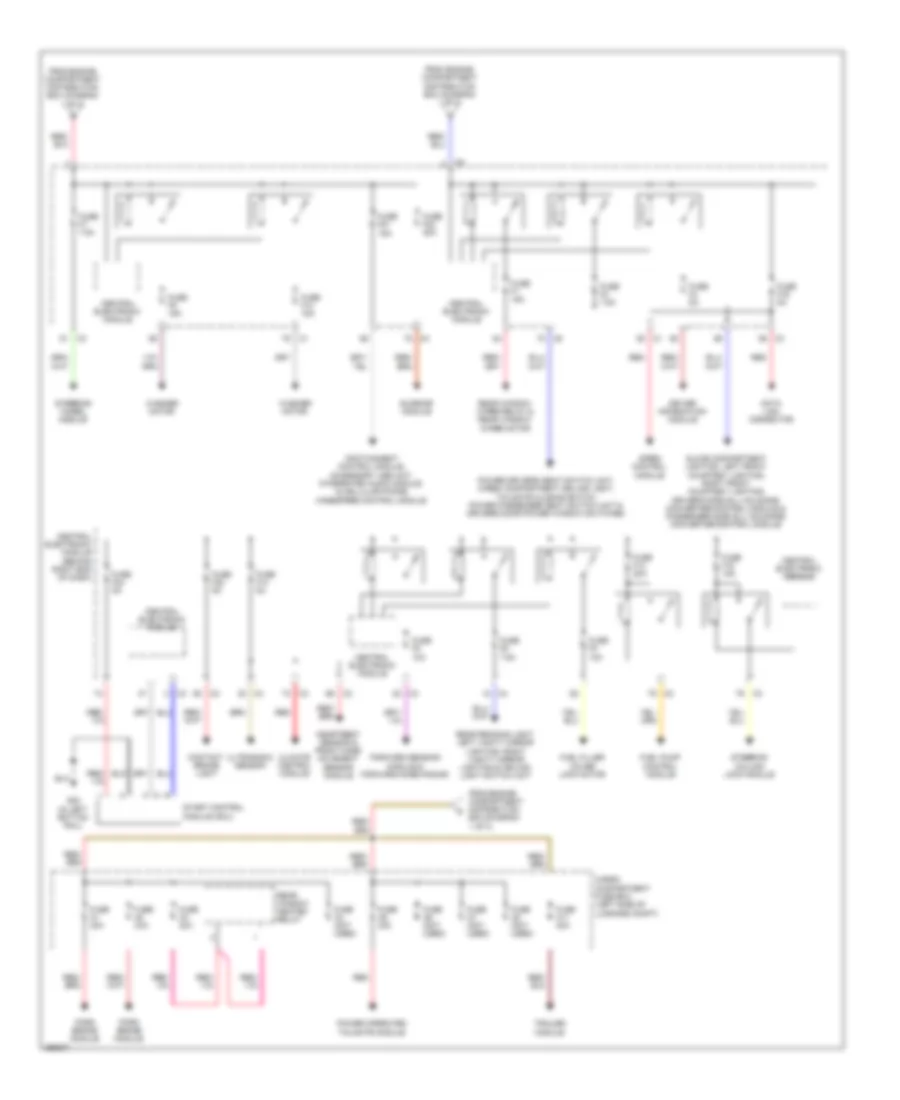 Power Distribution Wiring Diagram (2 of 3) for Volvo XC60 R-Design 2011