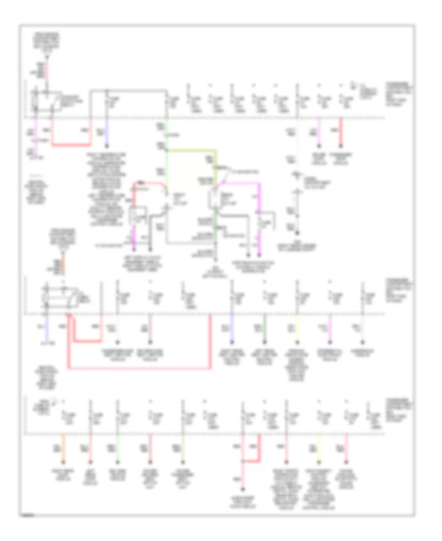 Power Distribution Wiring Diagram 3 of 3 for Volvo XC60 R Design 2011