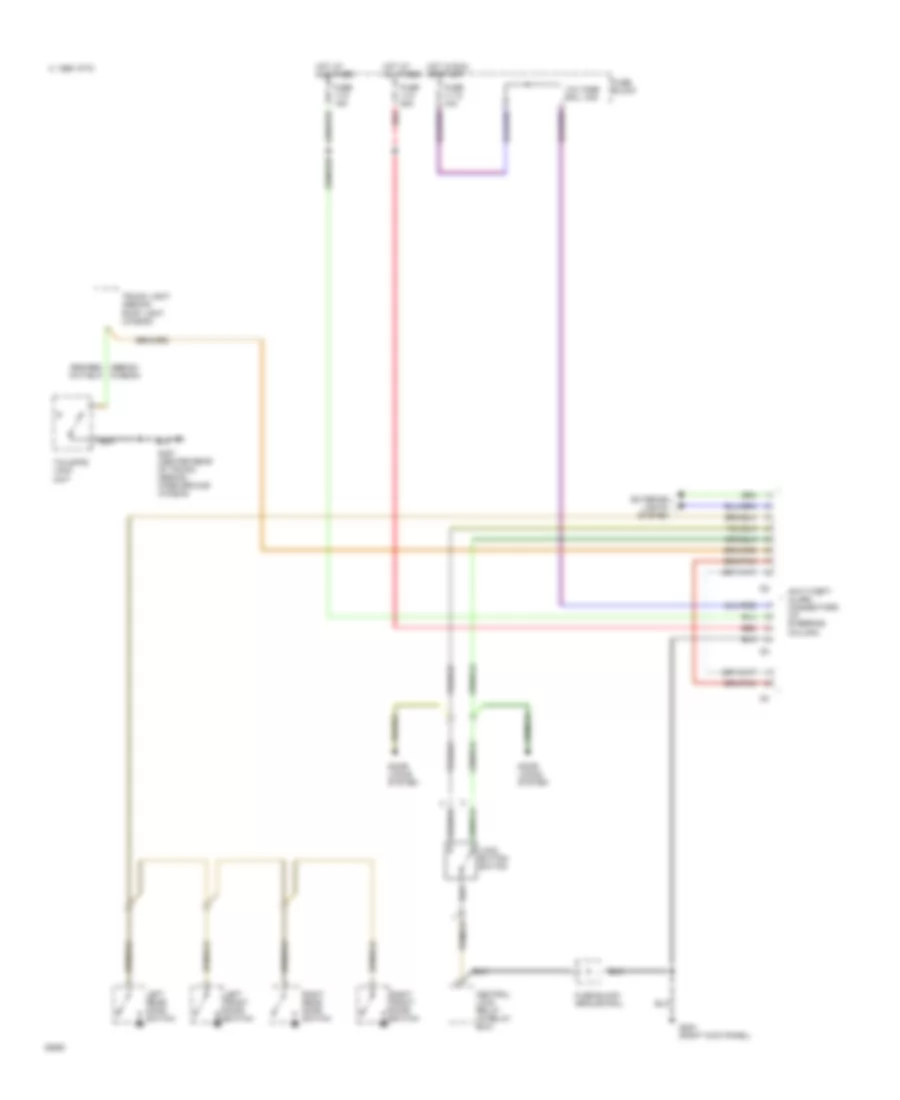 Anti-theft Wiring Diagram for Volvo 940 Turbo 1994