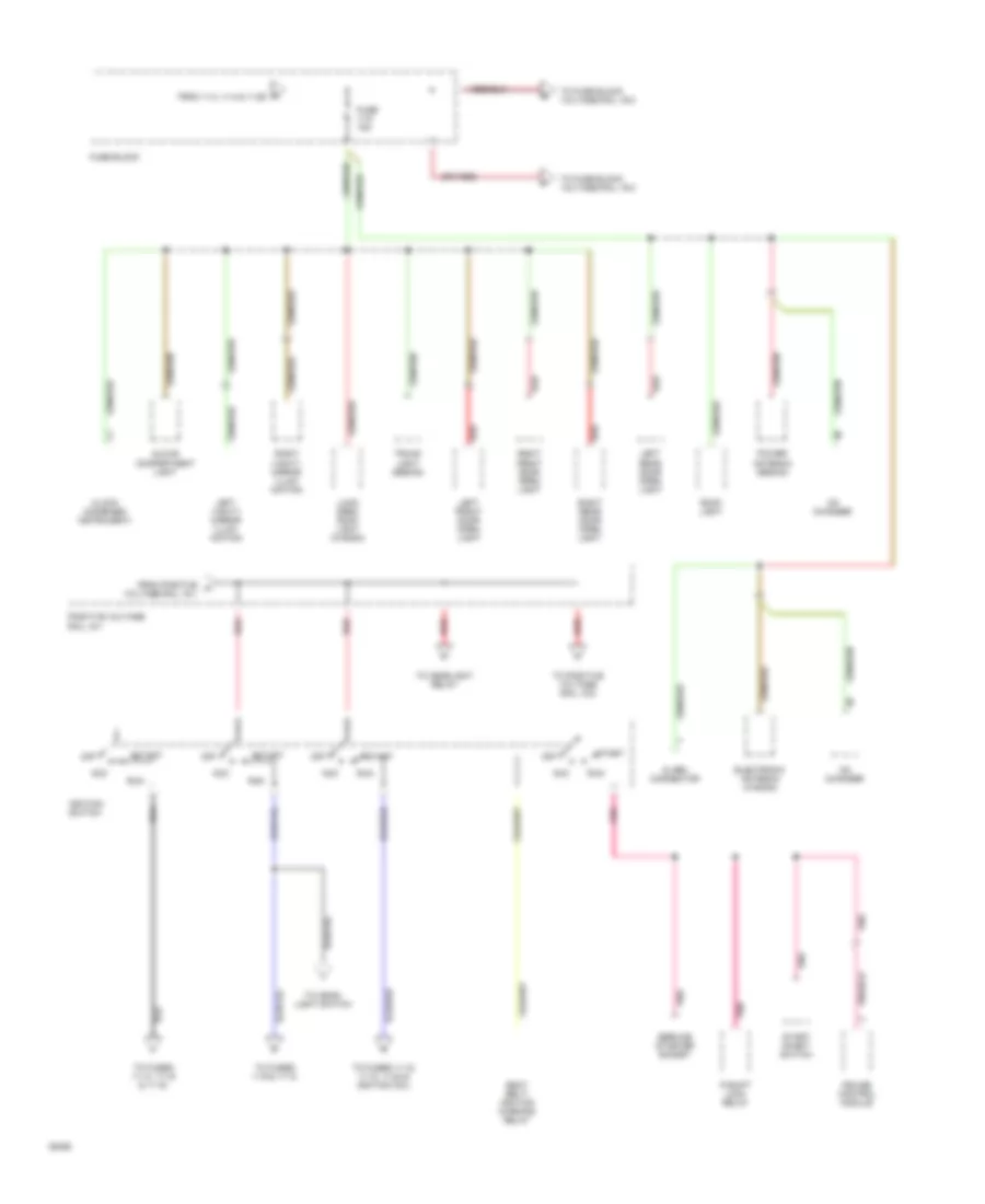 Power Distribution Wiring Diagram (2 of 6) for Volvo 940 Turbo 1994