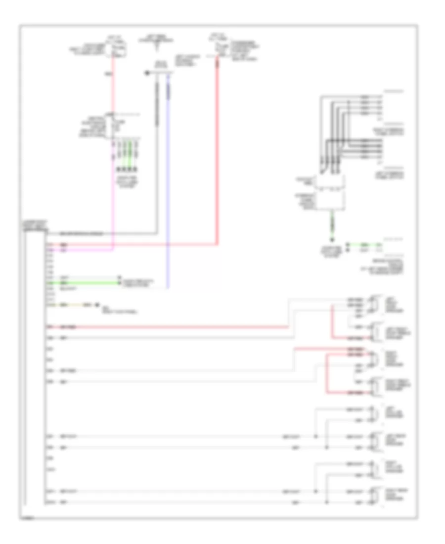 Radio Wiring Diagram, without Amplifier for Volvo V70 R 2006
