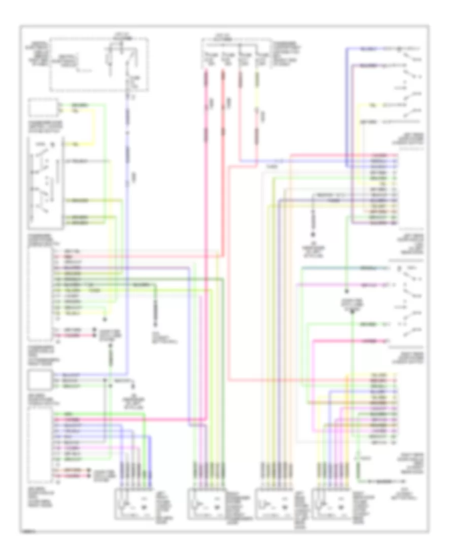 Power Windows Wiring Diagram for Volvo XC60 T 6 2011