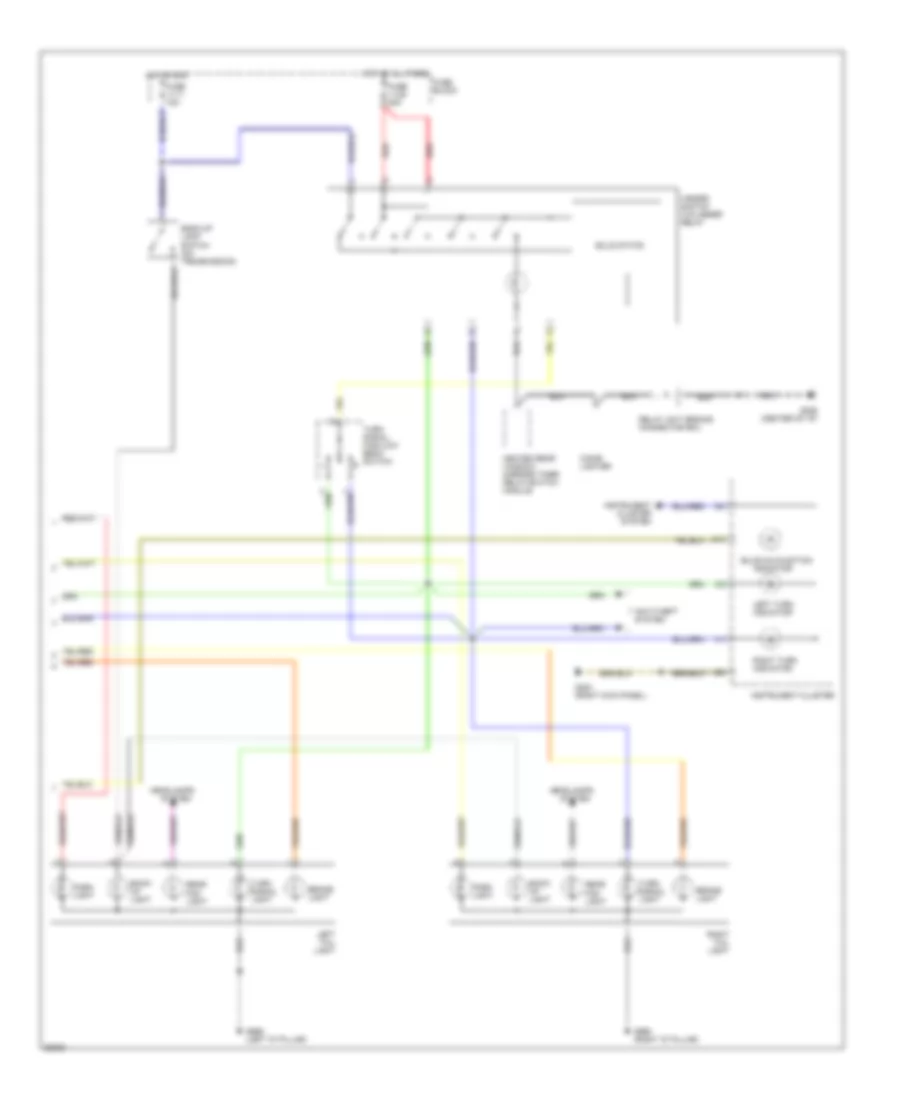 Exterior Lamps Wiring Diagram, Wagon (2 of 2) for Volvo 960 1994