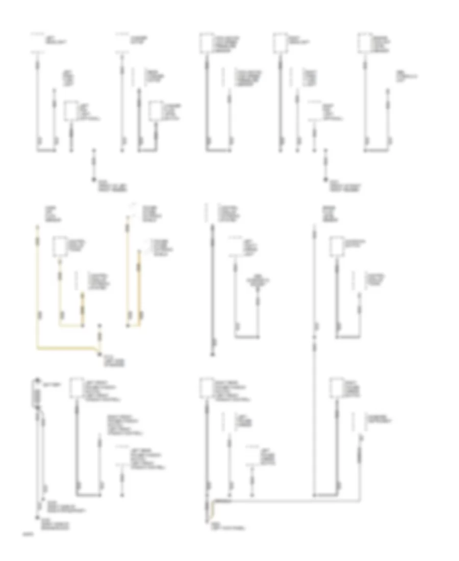 Ground Distribution Wiring Diagram 1 of 4 for Volvo 960 1994