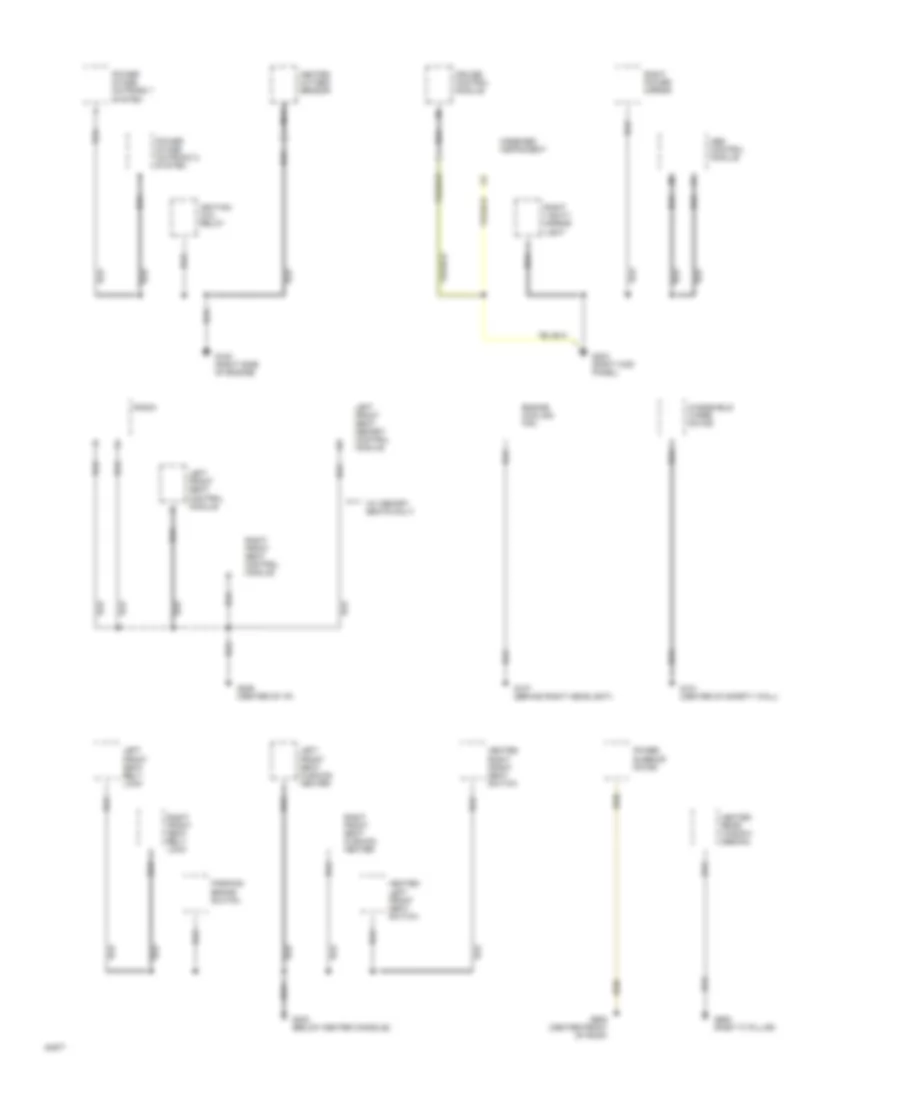 Ground Distribution Wiring Diagram (2 of 4) for Volvo 960 1994