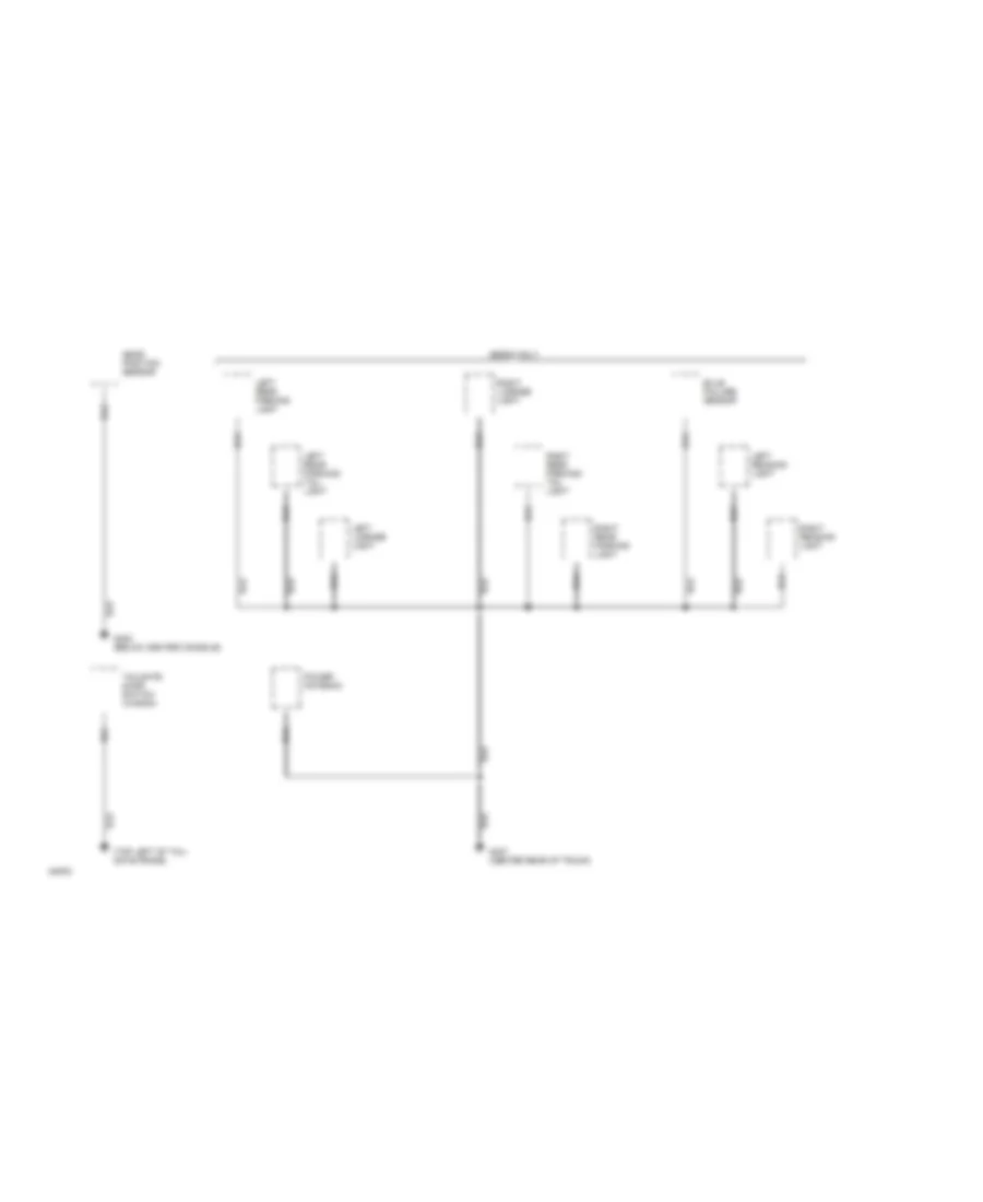 Ground Distribution Wiring Diagram (4 of 4) for Volvo 960 1994