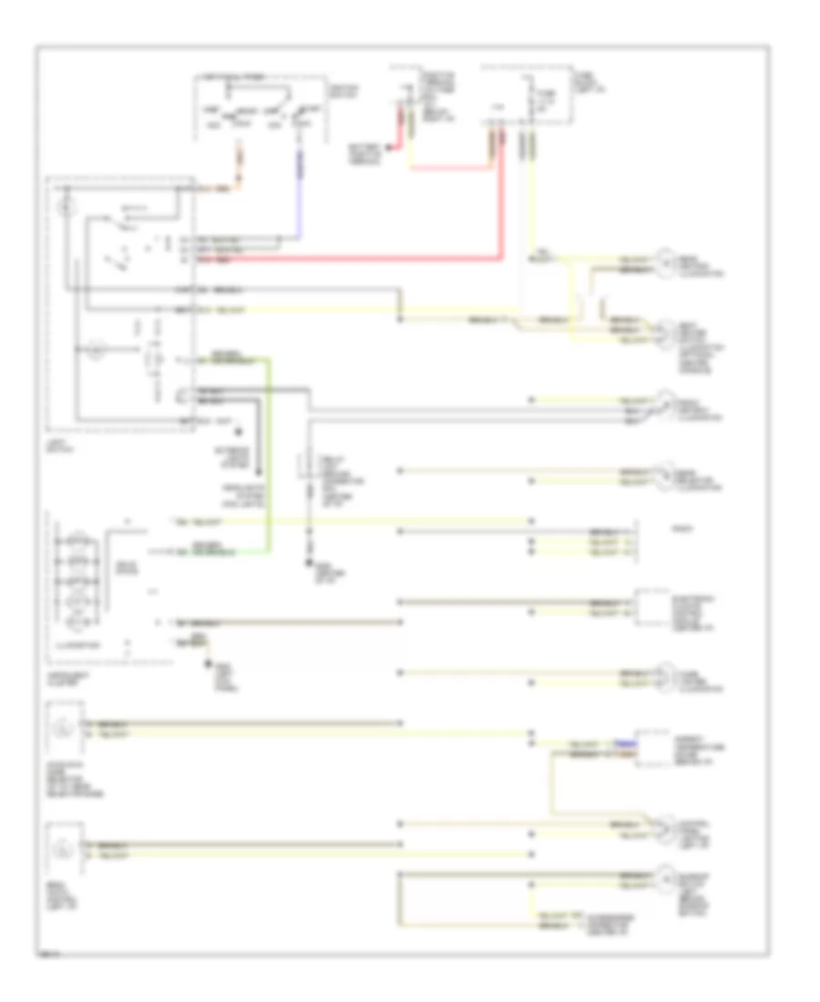 Instrument Illumination Wiring Diagram for Volvo 960 1994