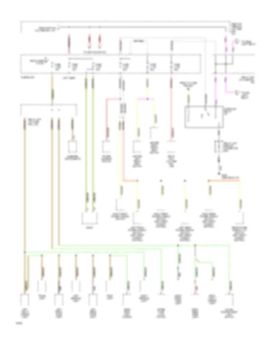 Power Distribution Wiring Diagram (2 of 5) for Volvo 960 1994