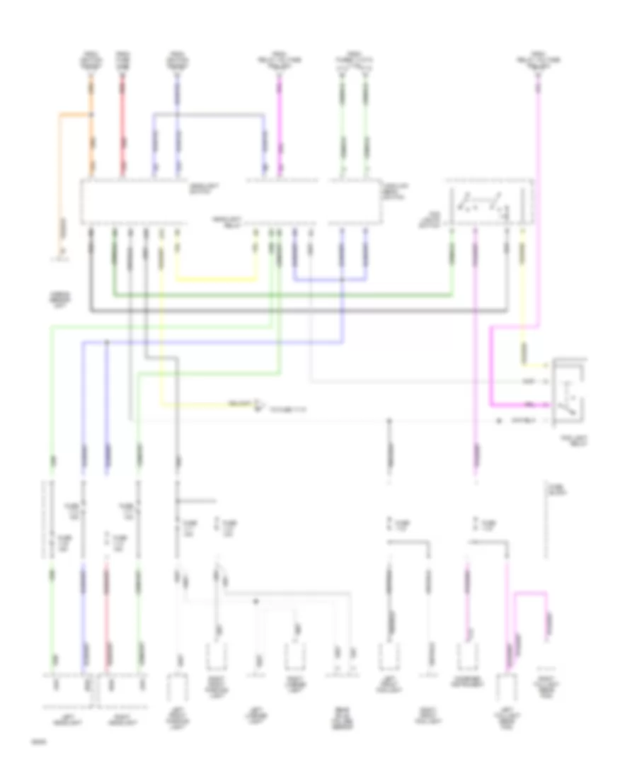 Power Distribution Wiring Diagram (5 of 5) for Volvo 960 1994
