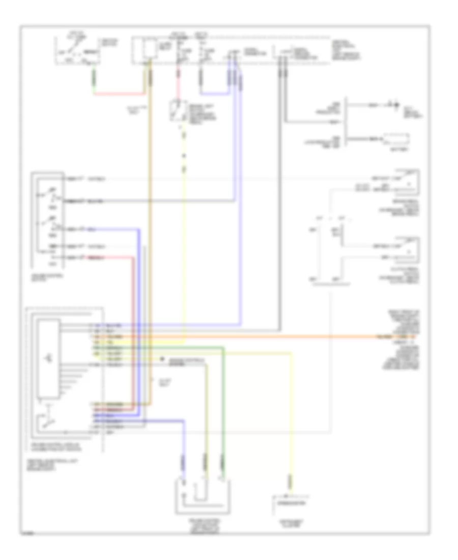 Cruise Control Wiring Diagram for Volvo 850 1995