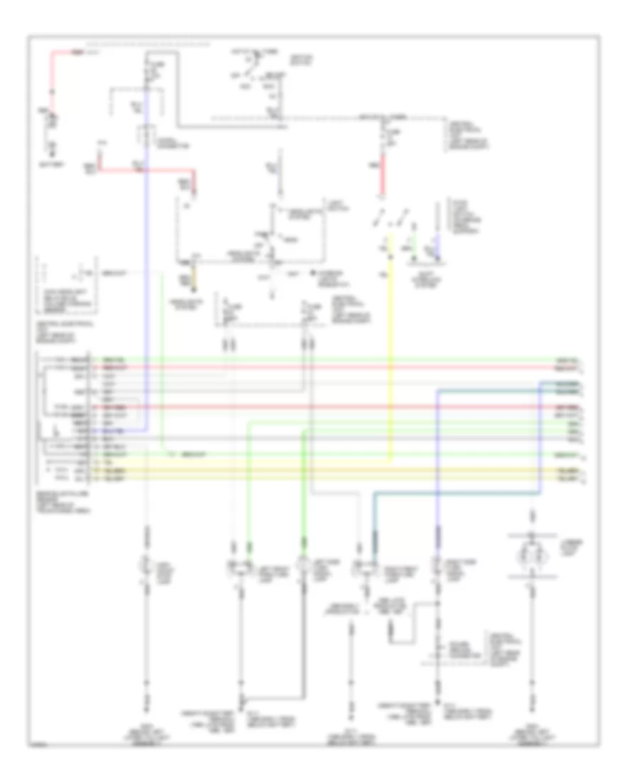 Exterior Lamps Wiring Diagram Wagon 1 of 2 for Volvo 850 1995