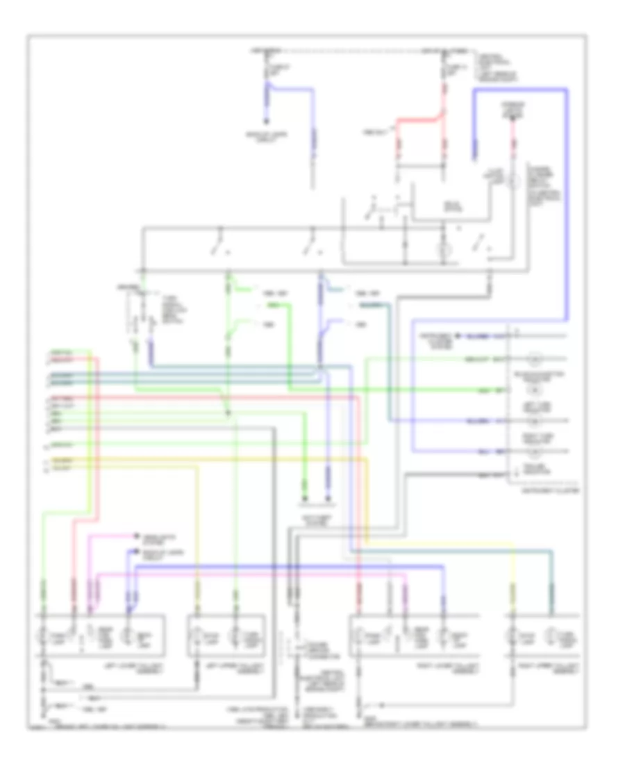 Exterior Lamps Wiring Diagram Wagon 2 of 2 for Volvo 850 1995