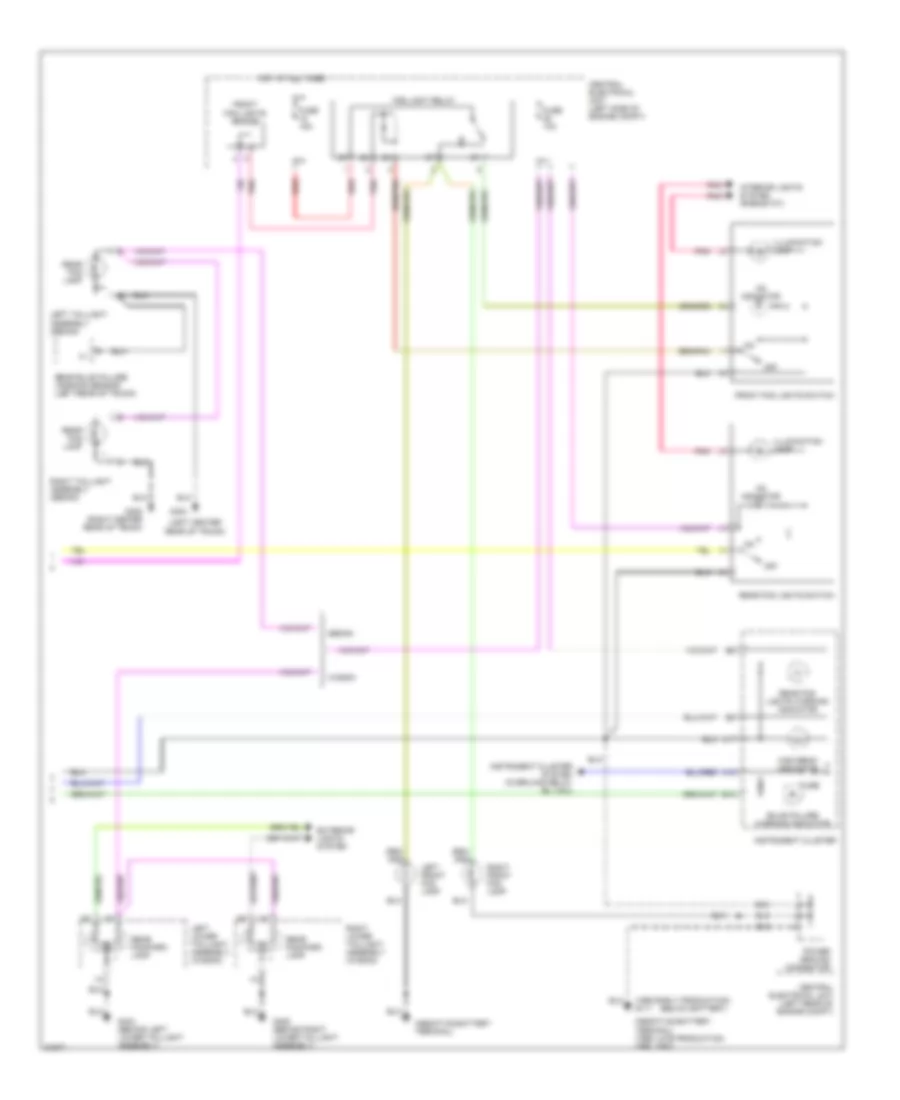Headlamps Fog Lamps Wiring Diagram 2 of 2 for Volvo 850 1995