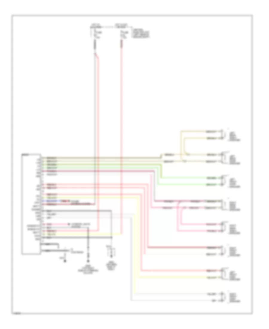 Radio Wiring Diagrams without Amplifier for Volvo 850 1995