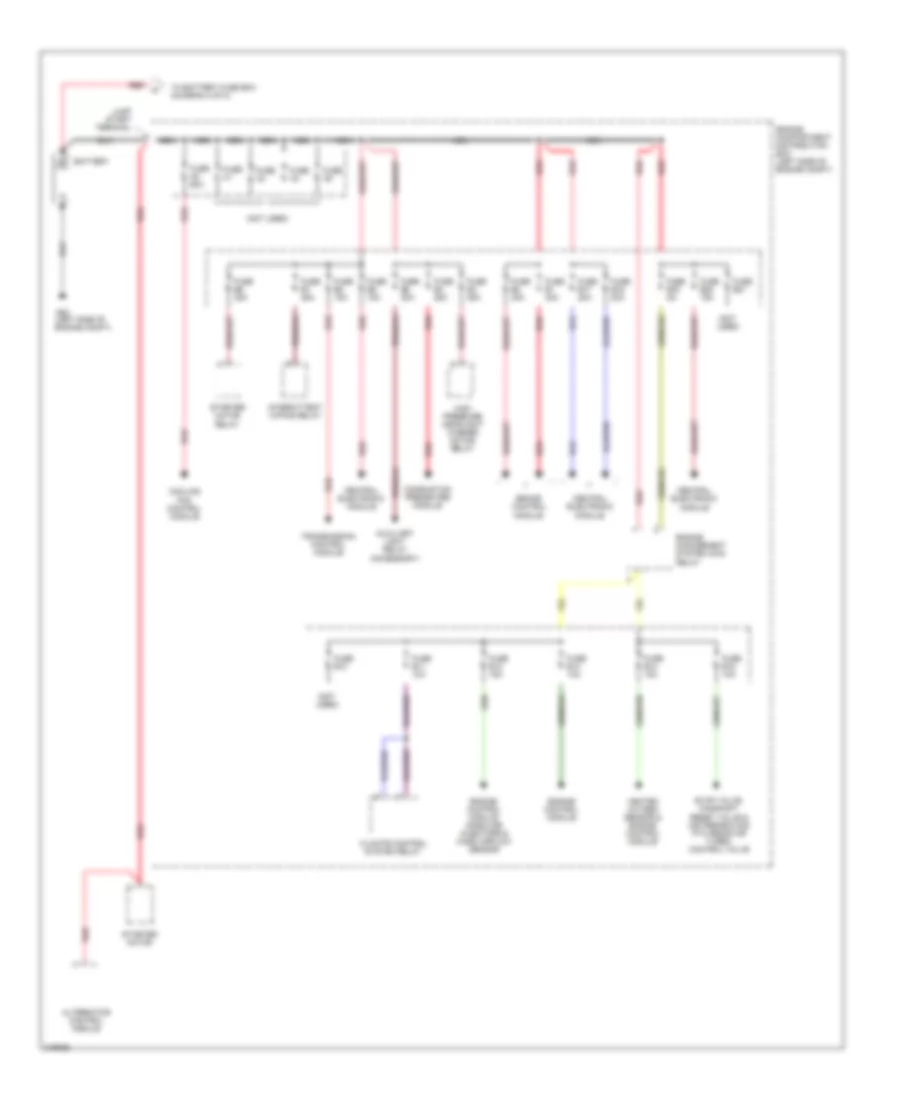 Power Distribution Wiring Diagram 1 of 2 for Volvo XC70 2006