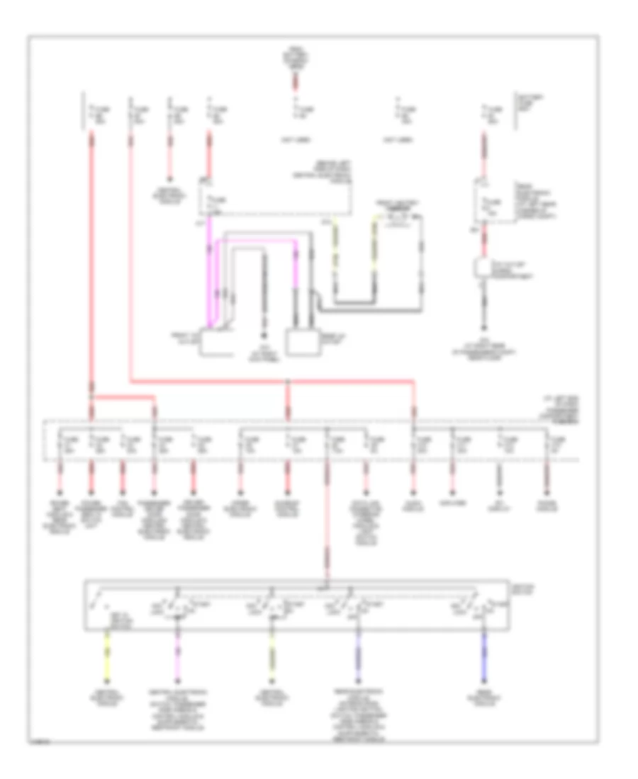 Power Distribution Wiring Diagram 2 of 2 for Volvo XC70 2006