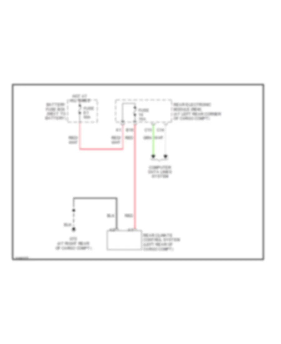 Rear A C Wiring Diagram for Volvo XC90 2006