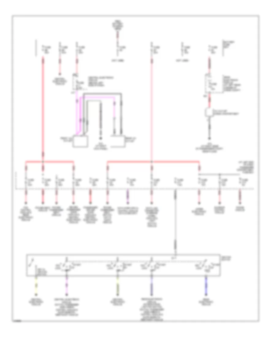 Power Distribution Wiring Diagram (2 of 2) for Volvo XC90 2006