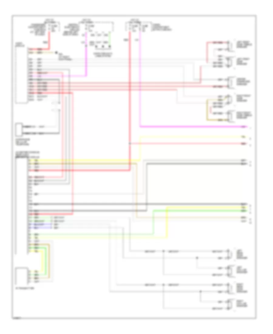 Rear Seat Entertainment Wiring Diagram (1 of 2) for Volvo XC90 2006