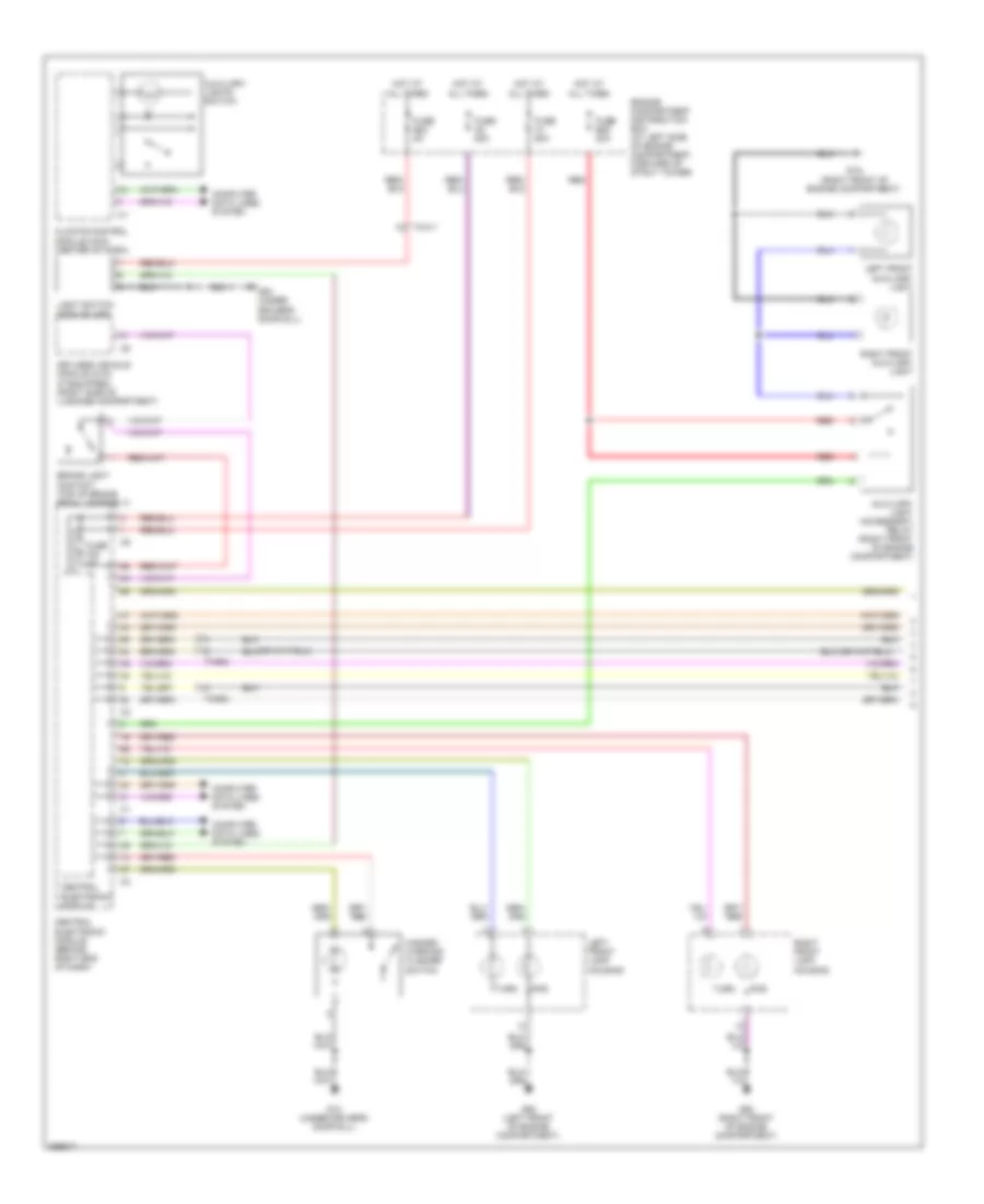 Exterior Lamps Wiring Diagram (1 of 2) for Volvo XC70 2011