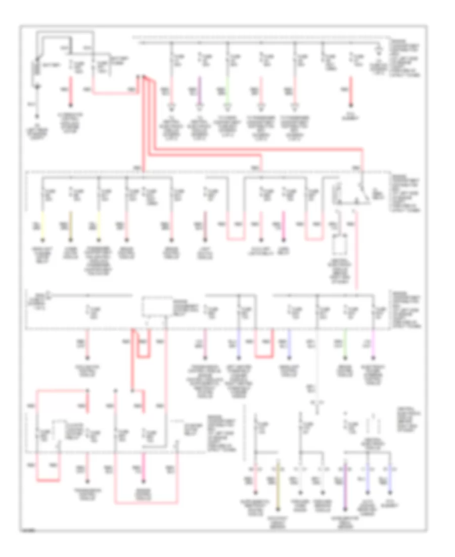 Power Distribution Wiring Diagram 1 of 3 for Volvo XC70 2011