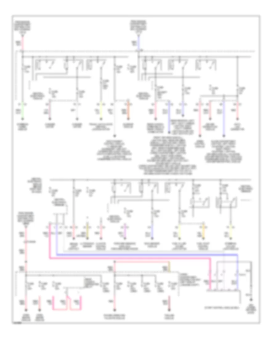 Power Distribution Wiring Diagram (2 of 3) for Volvo XC70 2011