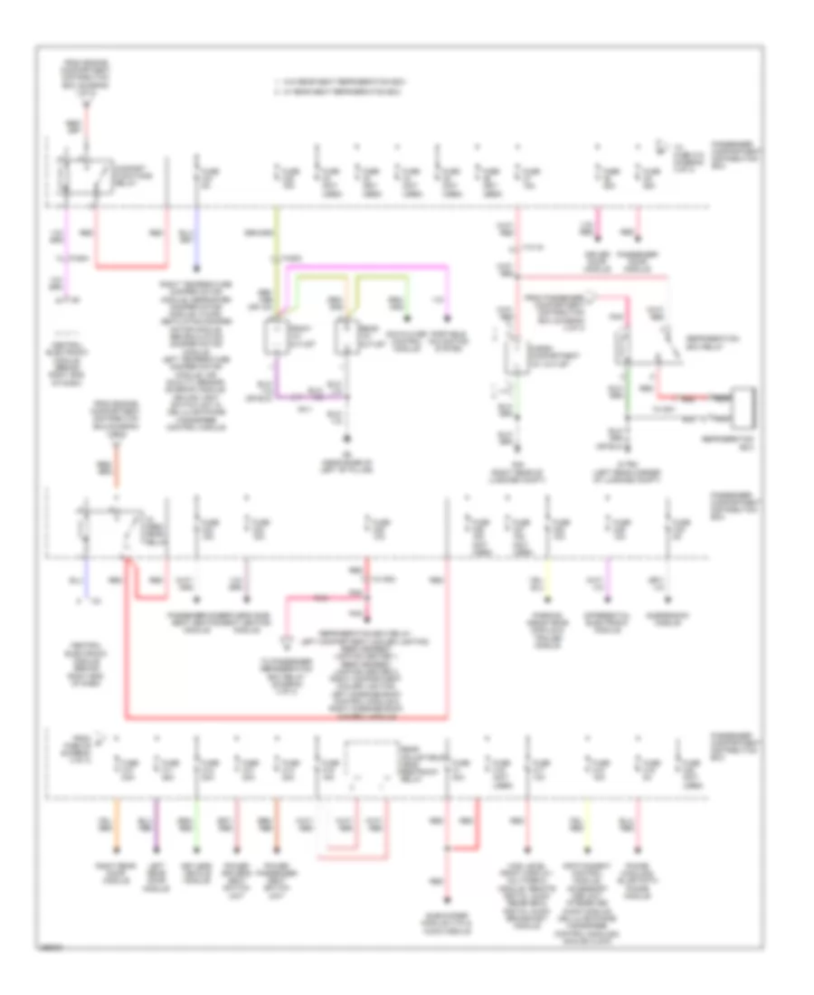 Power Distribution Wiring Diagram 3 of 3 for Volvo XC70 2011