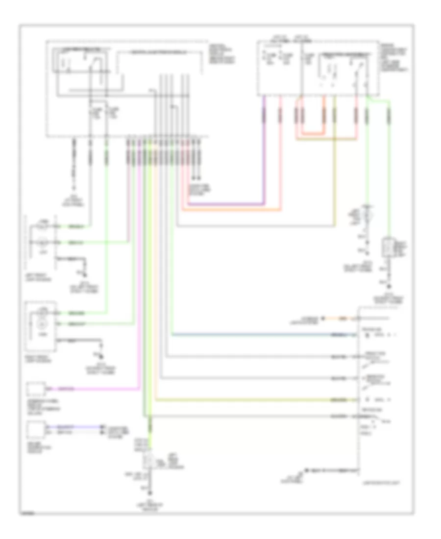 Headlamps Wiring Diagram, without Xenon Lamps for Volvo C70 T-5 2007