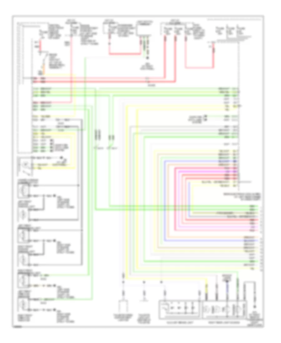Exterior Lamps Wiring Diagram (1 of 2) for Volvo XC90 2011