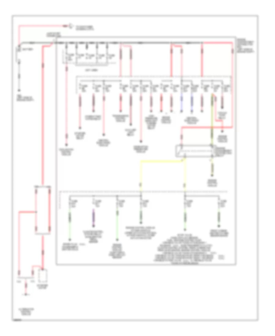 Power Distribution Wiring Diagram 1 of 2 for Volvo XC90 2011