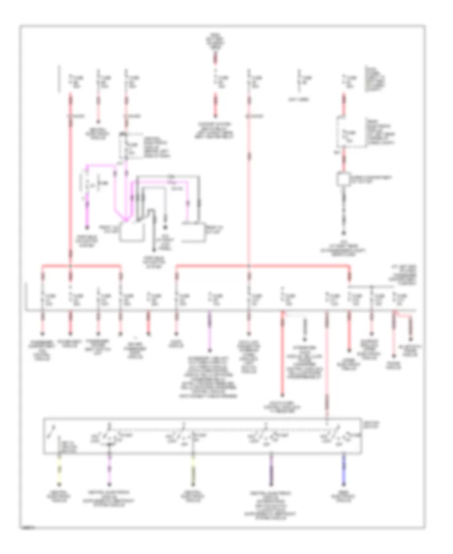 Power Distribution Wiring Diagram (2 of 2) for Volvo XC90 2011