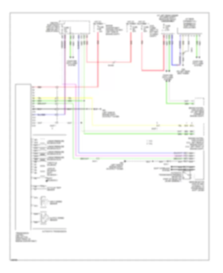 Transmission Wiring Diagram for Volvo XC90 2011