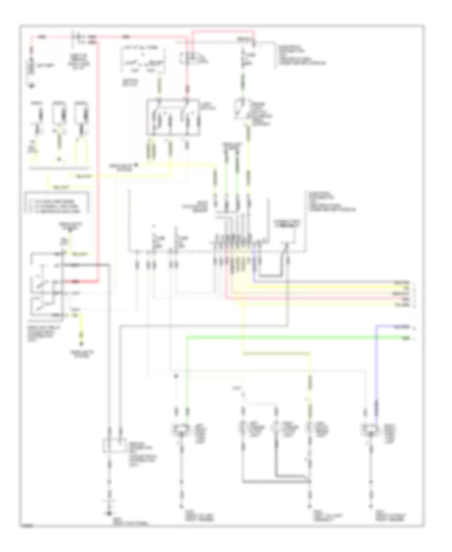 Exterior Lamps Wiring Diagram Wagon 1 of 2 for Volvo 940 1995