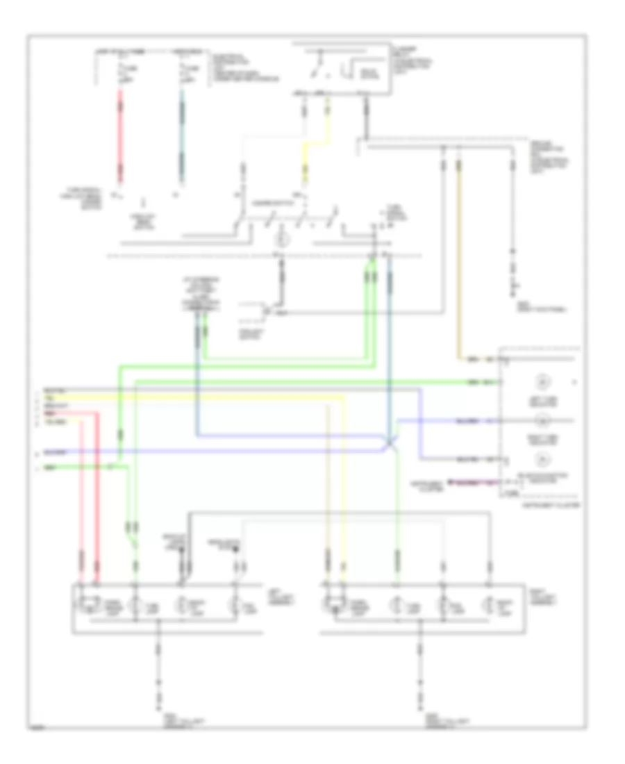 Exterior Lamps Wiring Diagram Wagon 2 of 2 for Volvo 940 1995