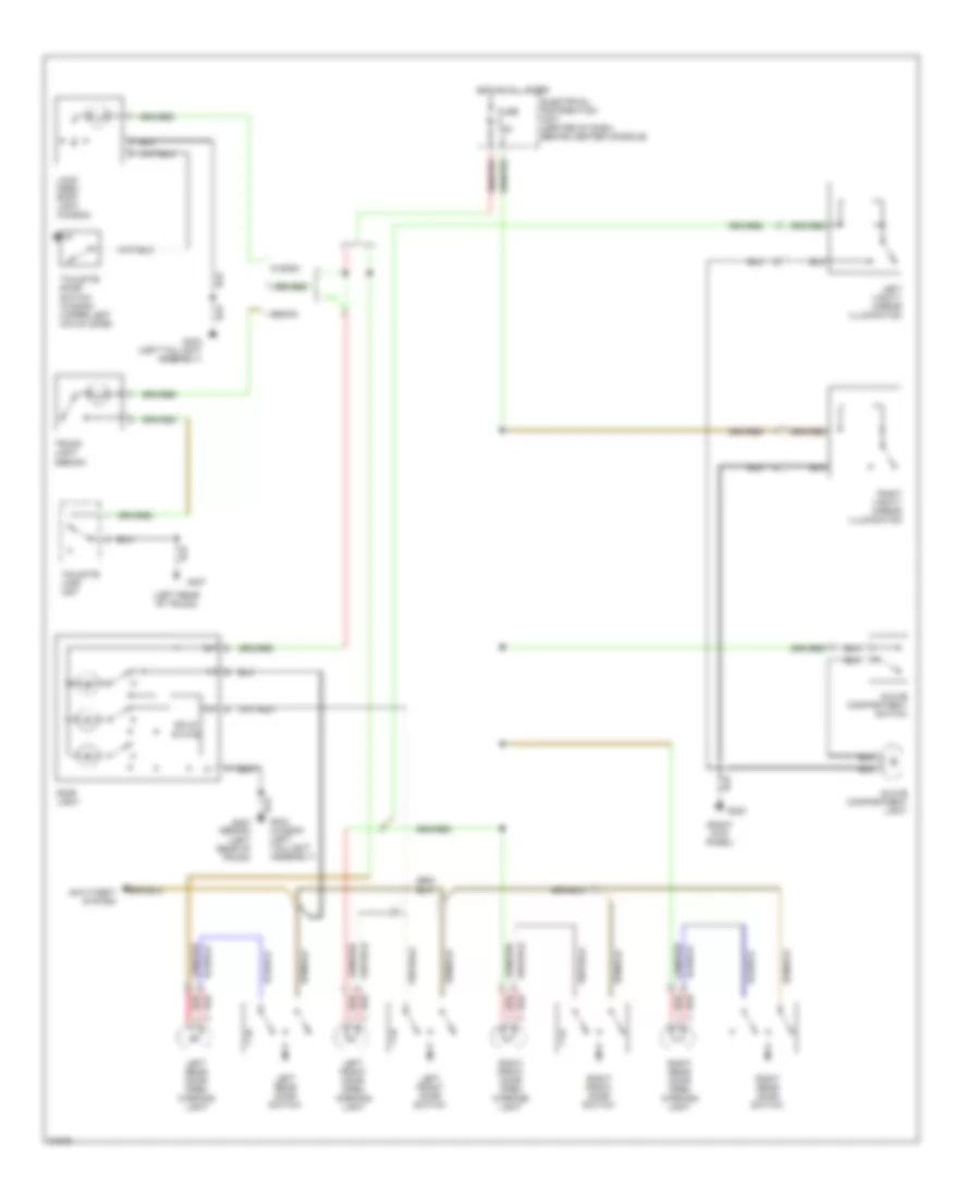 Courtesy Lamps Wiring Diagram for Volvo 940 1995