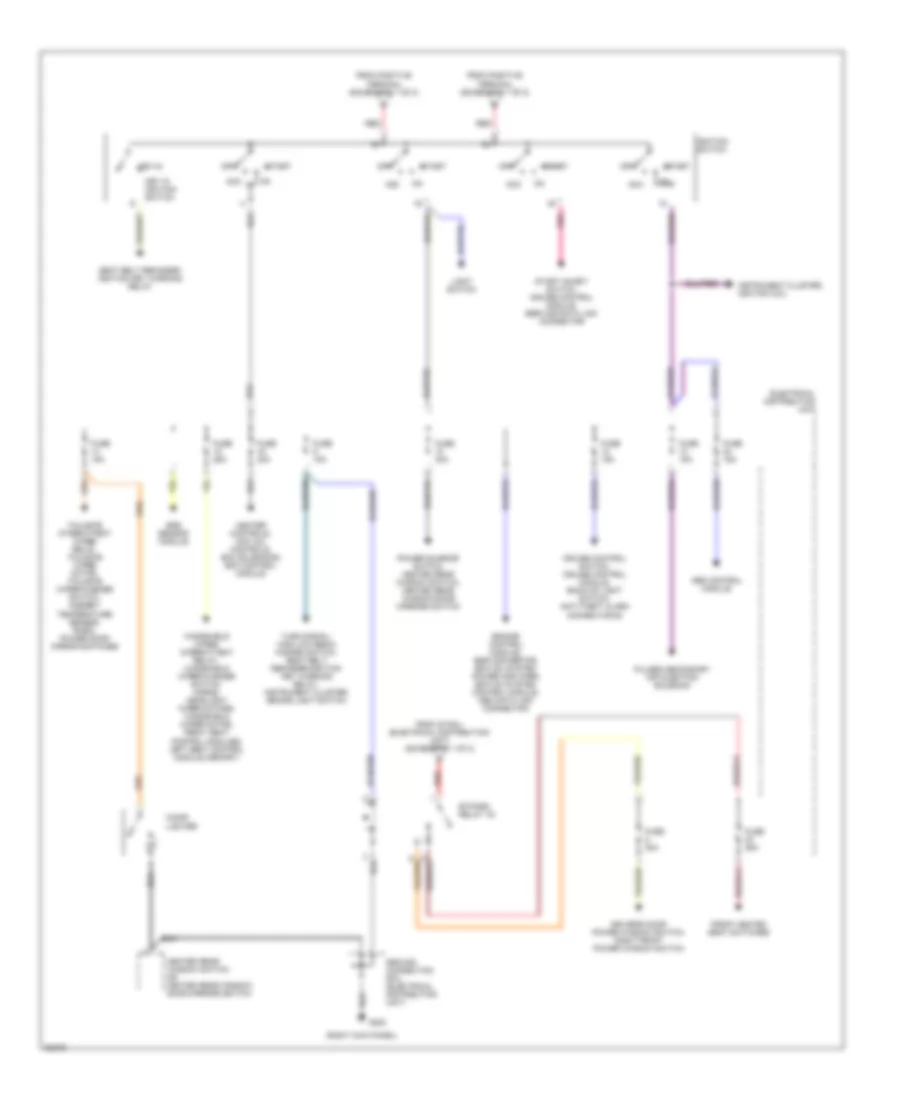 Power Distribution Wiring Diagram (2 of 2) for Volvo 940 1995