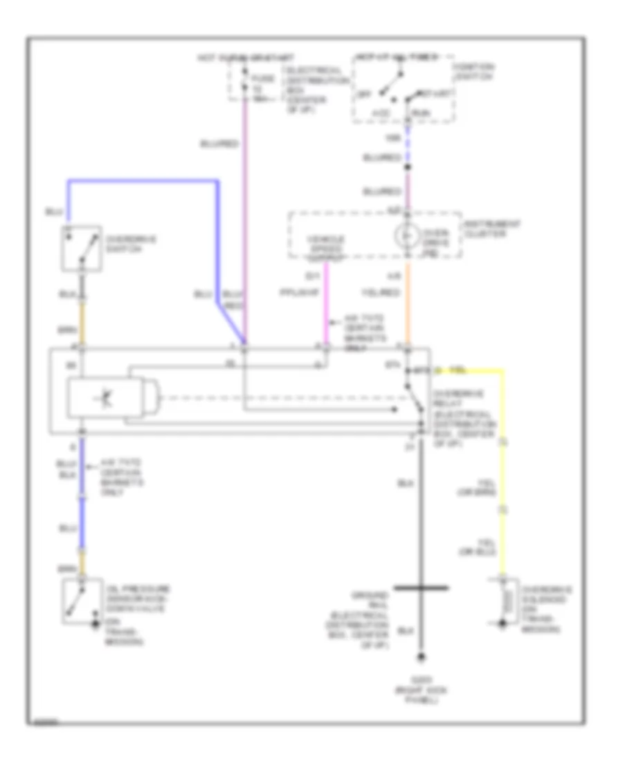 Overdrive Wiring Diagram for Volvo 940 Turbo 1995