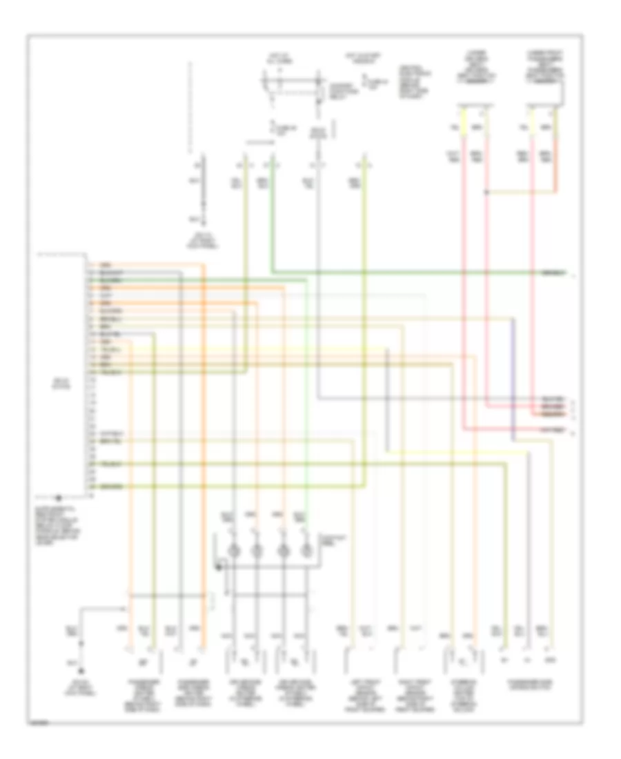 Supplemental Restraints Wiring Diagram 1 of 3 for Volvo S40 T 5 2007