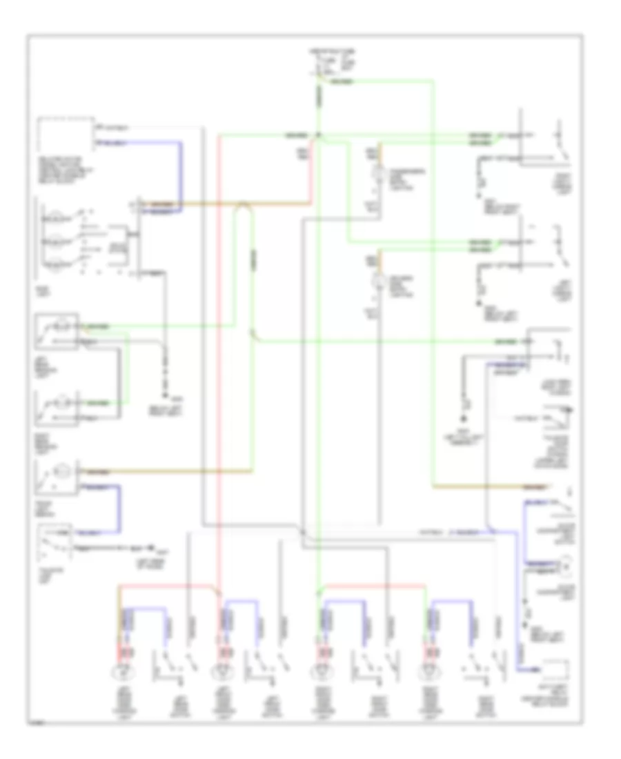 Courtesy Lamps Wiring Diagram for Volvo 960 1995