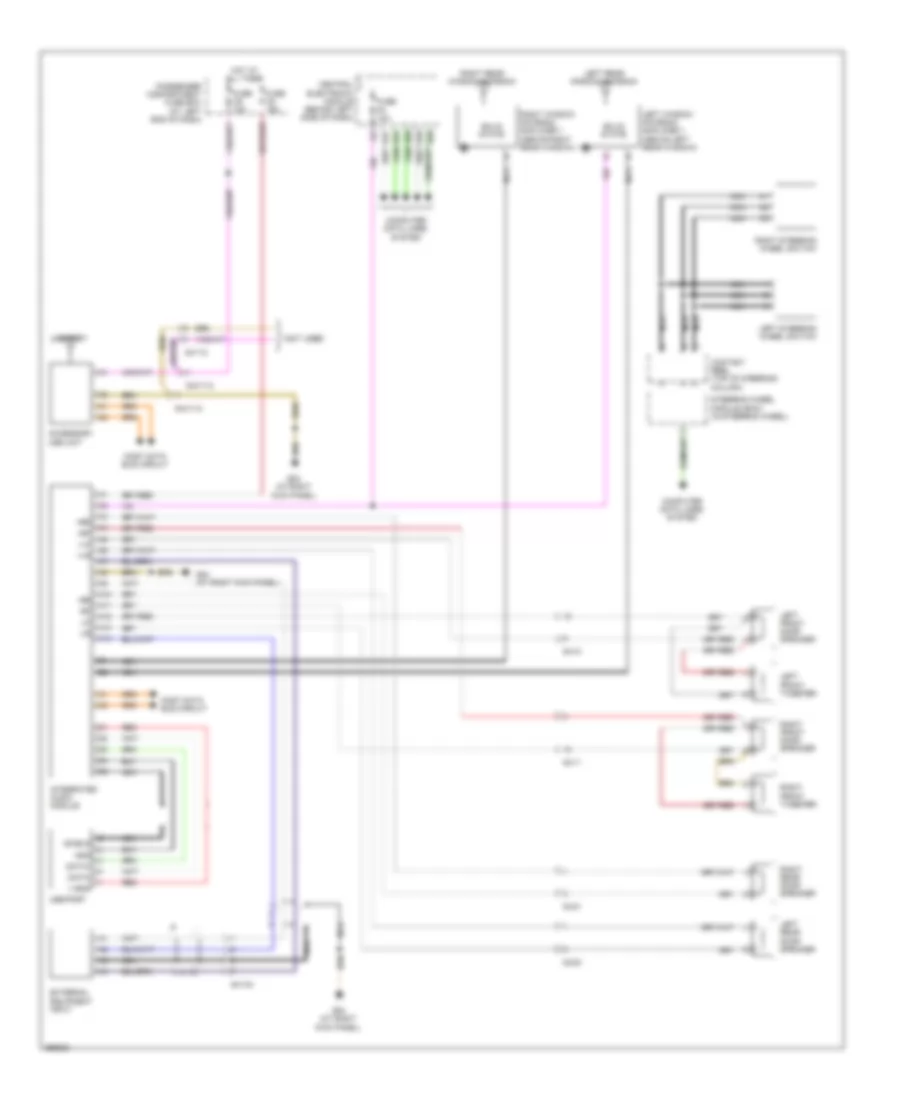 Radio Wiring Diagram, Base for Volvo XC90 V8 2011